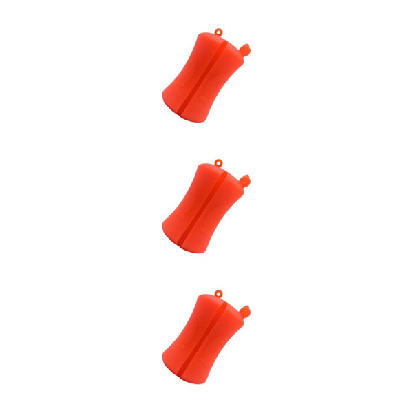 1/2/3/5 Bärbar fiskespö Fast boll Slitstark Slitstark Red 6 x 3.8cm 3Set