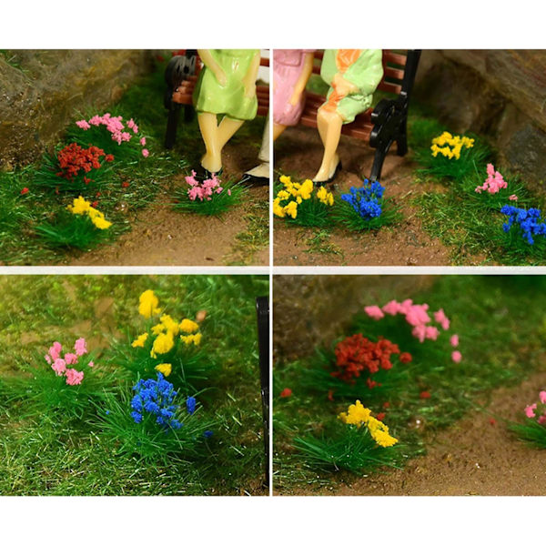 1/2/3/5 Miniature Cluster För Grass Grass Tufts Scenery Model Green 30 Pcs 1Set