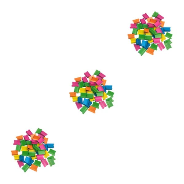 1/2/3 Minihäftapparat Klassrum Liten set Fasta brevpapper Multicolor Clips 11.5 x 2.5cm 3Set