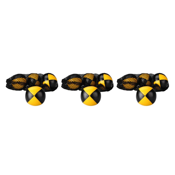 1/2/3 Clown jonglering boll kasta boll sport träning jonglera leksak Yellow Black 6.3cm 3Set