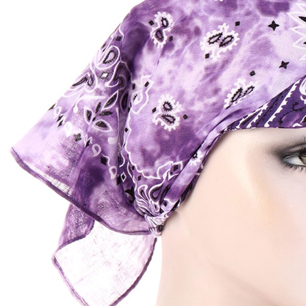 1/2/3/5 Sun För Shield Hooded Balaclava Bandana Pannband Cap Purple 70x46cm 1Set