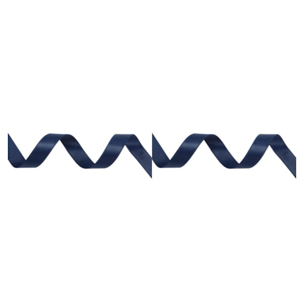 1/2/3/5 Fashionabla satinband för sömnad och hantverk - lätt att navy blue 370 6mm 2PCS