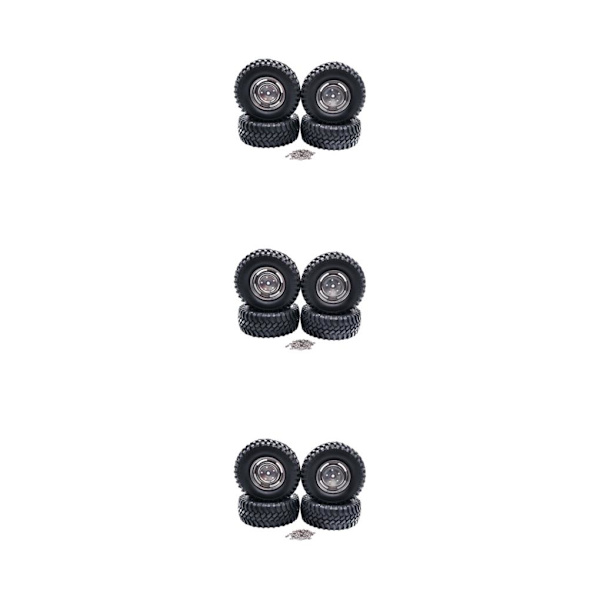 1/2/3/5 4-håls 100MM simuleringsdäck för ECX 1/12 Rc RGT136100 titanium 3Set