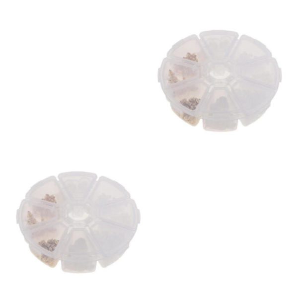 1/2/3 Boxed Earring Back Örhänge Backing Kit 550st 10 stilar gold 400 Pcs 8 Style 2Set