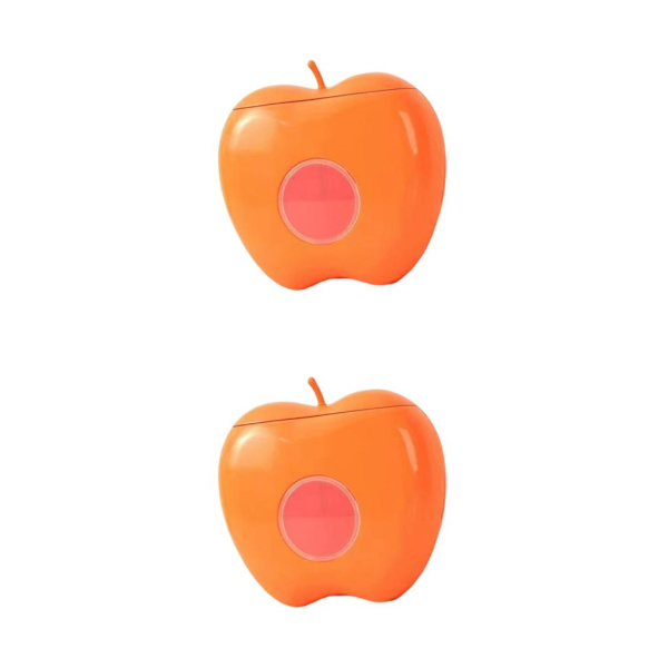 2 Väggmonterad Wrap Dispenser Compact Organizer för hemmet Orange 16 x 17cm