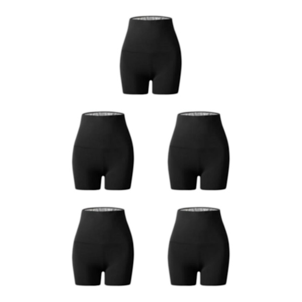1/2/3/5 Dam Bastu Shorts För Capri Legging Träningsbyxor för Shorts 1 60-80kg 5Set