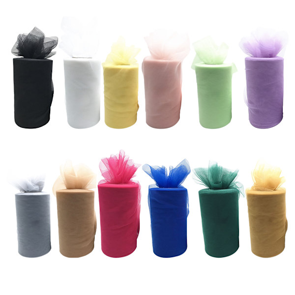 1/2/3/5 White Roll handled Tyll Coil Hållbar och pålitlig bröllop bud green 1Set