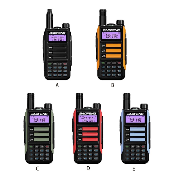 1/2 -16 Way Radio Radio Walkie Vattentät Tvåvägs Tvåvägsradio Red 1Set