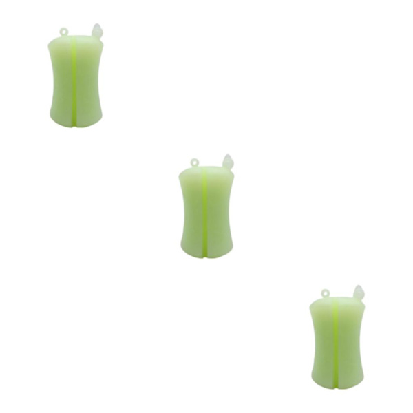 1/2/3/5 Bärbar fiskespö Fast boll Slitstark Slitstark Light Green 6 x 3.8cm 3Set