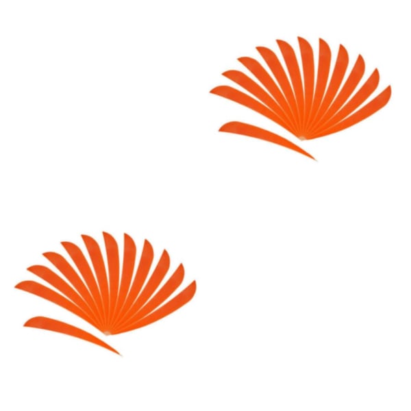 1/2/3/5 12 stycken För Bågskytte Jaktfjäder Fletching Right Orange 2Set