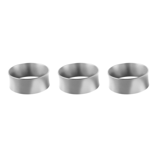 1/2/3/5 58mm kaffedoseringsringar för espressodoseringstratt Silver 75.3x29mm 3Set