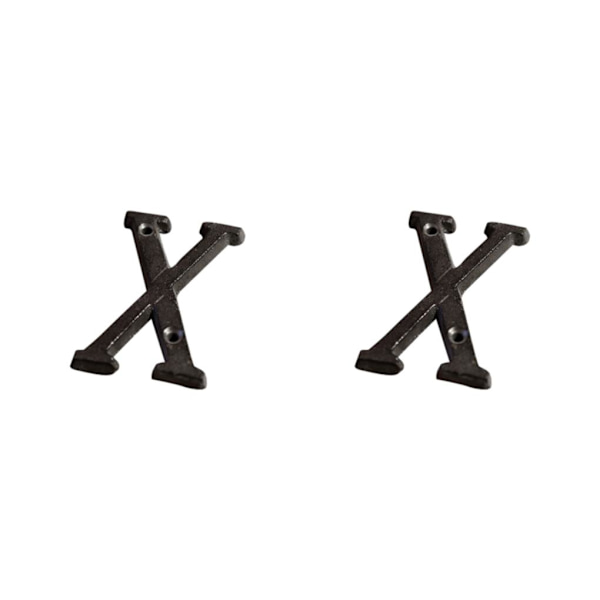 1/2/3/5 metall husnummer plakett Hållbar och rostsäker dörr B17--X 2Set