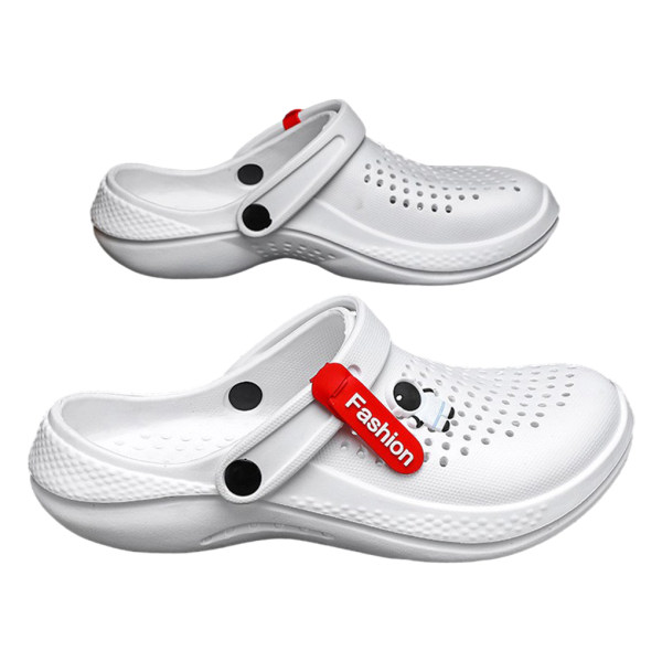 1/2/3/5 Sandaler Casual Water Shoes EVA Hole Non-slide Home Beach White 39 2PCS