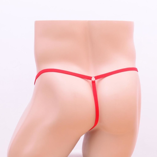 1/2/3/5 Herr med öppen front andas underkläder påse Brief String Red 1Set