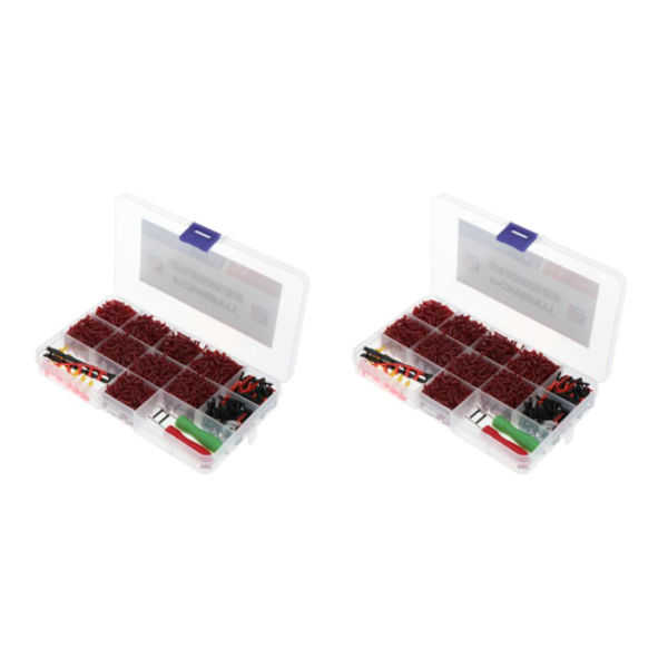 1/2/3/5 Universal Racquet Grommets Öljetar Enkelhål Dubbla Red 17.5 x 9.5 x 2.1cm 2Set