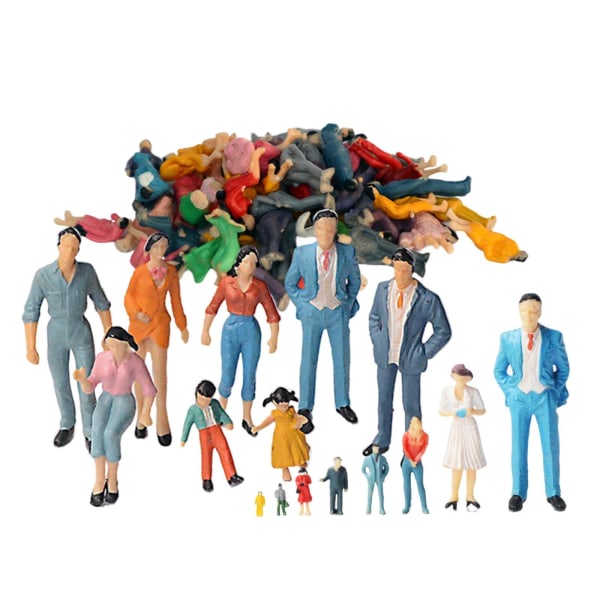 1/2/3/5 Handmålade figurer Diverse poser Sandbord Tiny 100 Pcs 100th 1Set