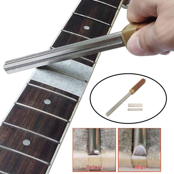 För Diamond-Coated Guitar Fret Crowning File for Precise