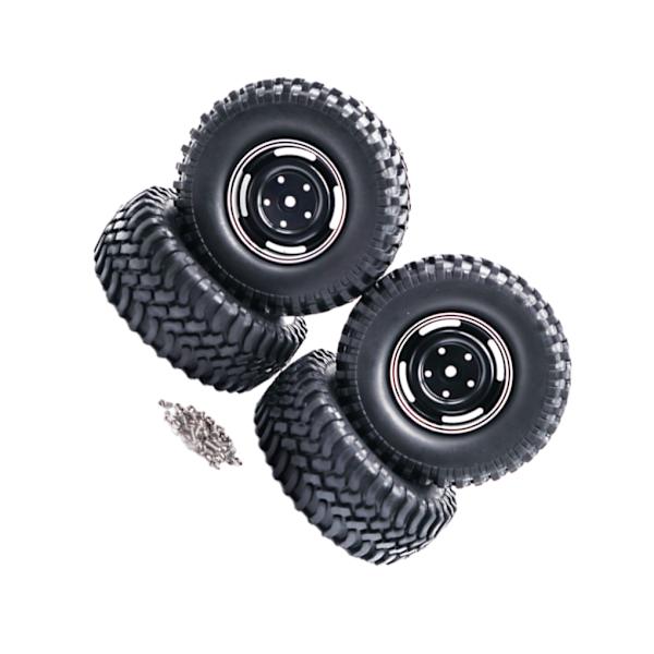 1/2/3/5 4-håls 100MM simuleringsdäck för ECX 1/12 Rc RGT136100 black 1Set