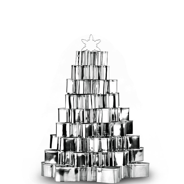 Snowflake Cookie Cutter Set Lätt att rengöra rostfritt stål