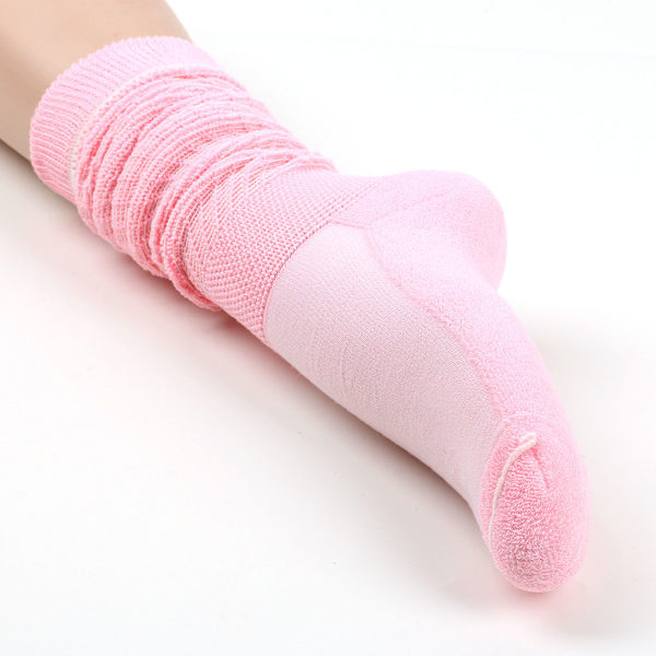1/2/3/5 2 stycken Slitstarka Slouch strumpor Elasticitet och utsökt Light Pink 1Set