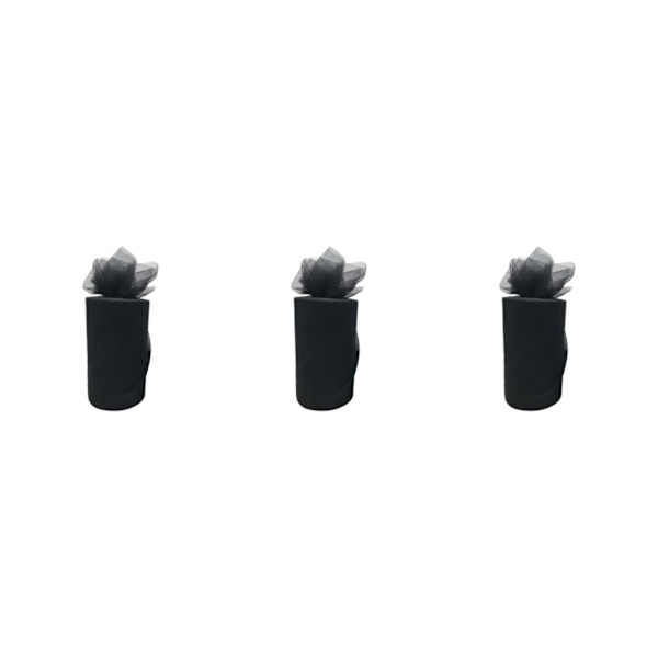 1/2/3/5 White Roll handled Tyll Coil Hållbar och pålitlig bröllop black 3Set