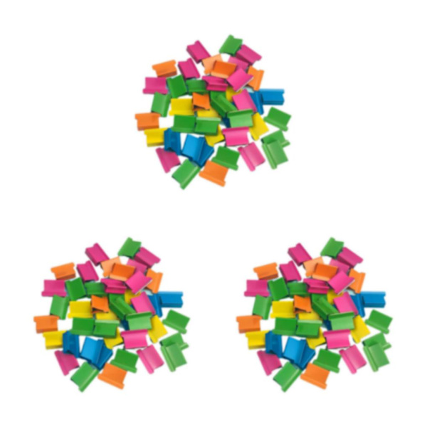 1/2/3 Minihäftapparat Klassrum Liten set Fasta brevpapper Multicolor Clips 11.5 x 2.5cm 3Set