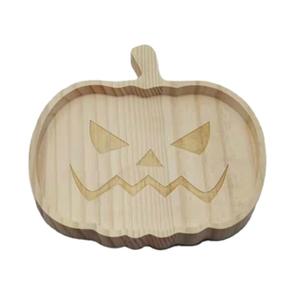 1/2/3 brun festlig halloween pumpa trä tallrikar för unika Pumpkin plate 1 Pc