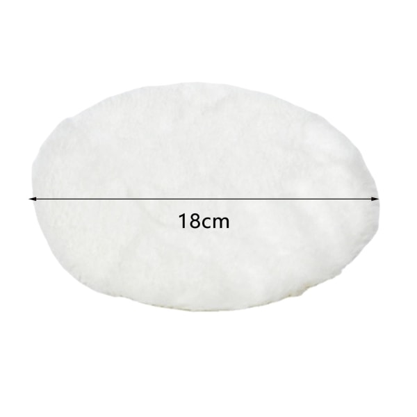 1/2/3/5 Plysch miniatyrmatta 1:12TH Dockhusleksak för white round round dia 18cm 1Set