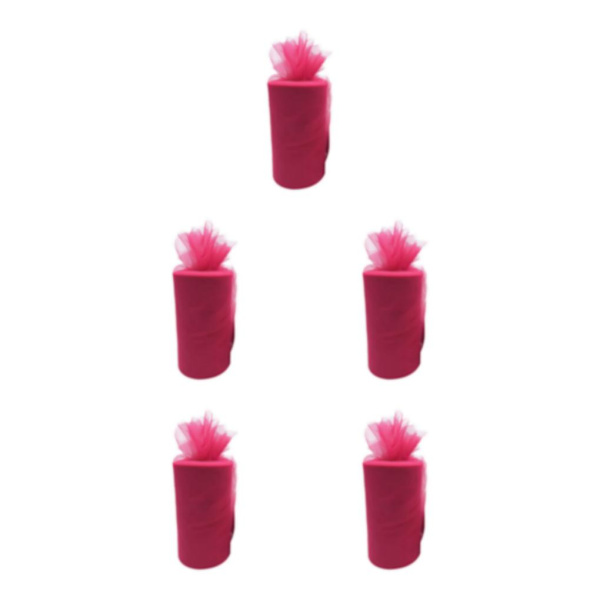 1/2/3/5 White Roll handled Tyll Coil Hållbar och pålitlig bröllop rose red 5Set