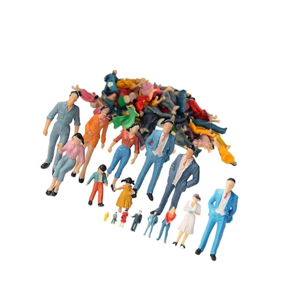 1/2/3/5 Handmålade figurer Diverse poser Sandbord Tiny 100 Pcs 200th 1Set