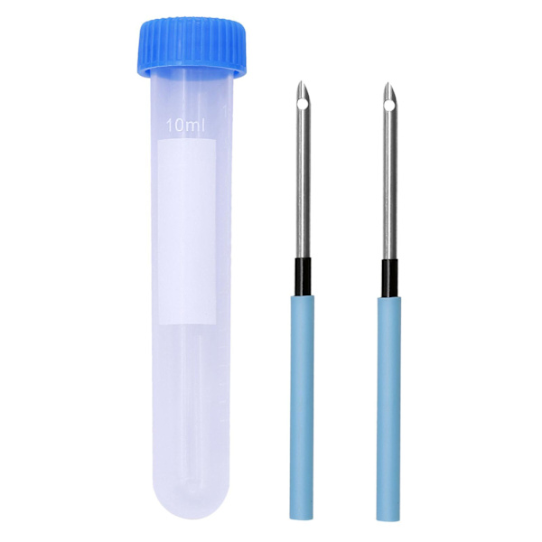 1/2/3/5 Broderi Punch Nål Penna Sysats Stickverktyg 2 Pcs Needle 1 Pc Tube 10cm 2Set