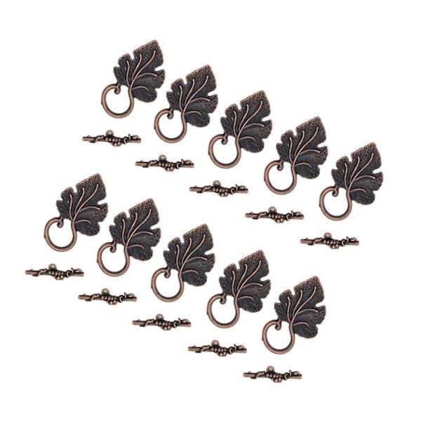 1/2/3 10 set Leaf OT Toggle Clasps Smycken Clasp Connectors Platinum 1Set