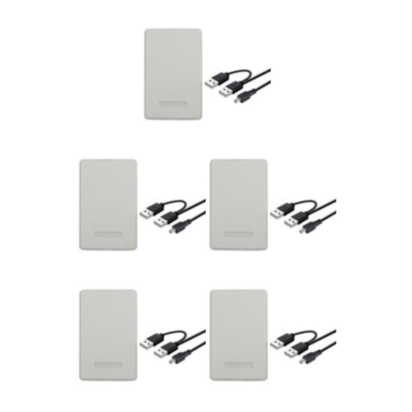 1/2/3/5 Portabelt hölje USB 2.0 för för bärbar dator White 12x7.6x1.3cm 5Set