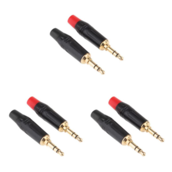 1/2/3/5 2 stycken 3,5 mm 3-poliga hanreparationshörlurar Ljudlödning 3Set
