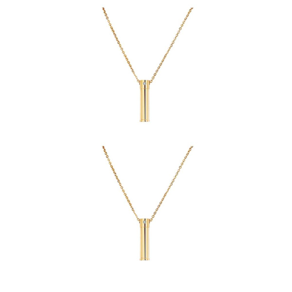 1/2/3 Urn Halsband Keepsake Bar Cylinder för fester Gold 1.50x0.35 Inch 2Set