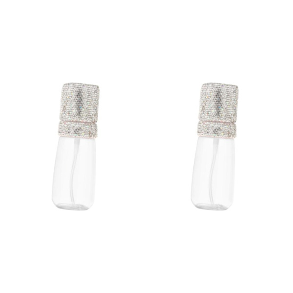 1/2/3/5 vätskebehållare 60 ml behållare Snygg liten resa White 12 x 4cm 2Set