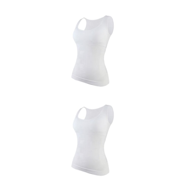 1/2/3 Damväst Fitness Bröststöd Toppar Andas White S 2PCS