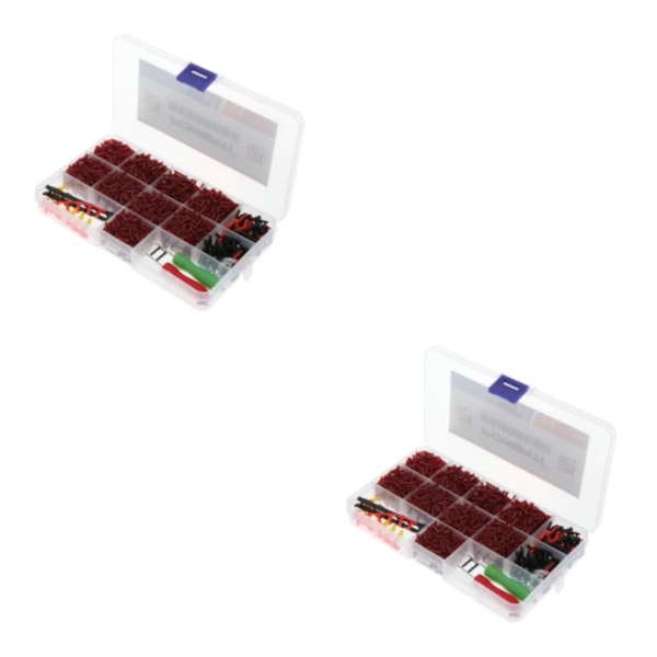 1/2/3/5 Universal Racquet Grommets Öljetar Enkelhål Dubbla Red 17.5 x 9.5 x 2.1cm 2Set