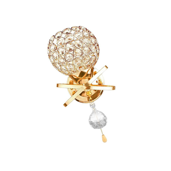 1/2 Crystal Vägglampa Sänglampor Pendent Light E26/ Study Gold E27 1Set