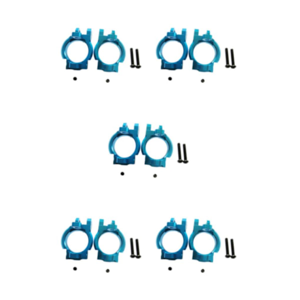 1/2/3/5 2pack/lot Aluminium främre C-nav hjulblock för axial Blue 5Set