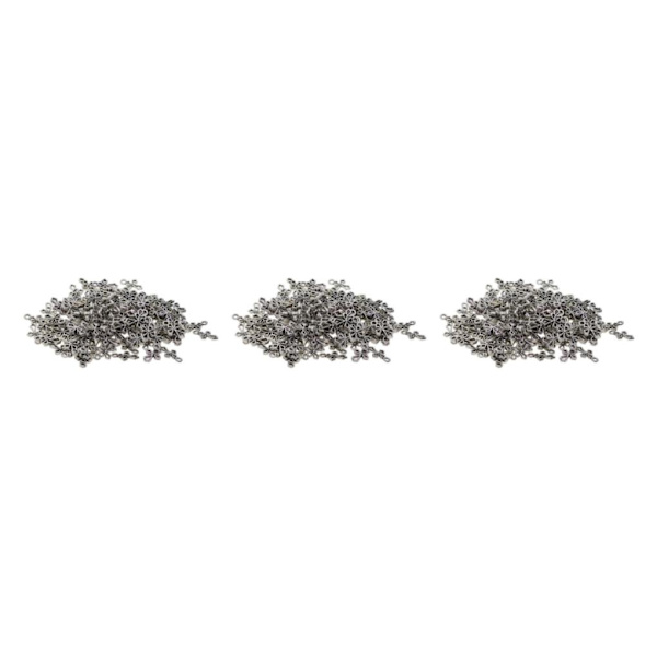 1/2/3 100 Stycken Tibetansk Silver Filigran Hollow Cross För 3Set