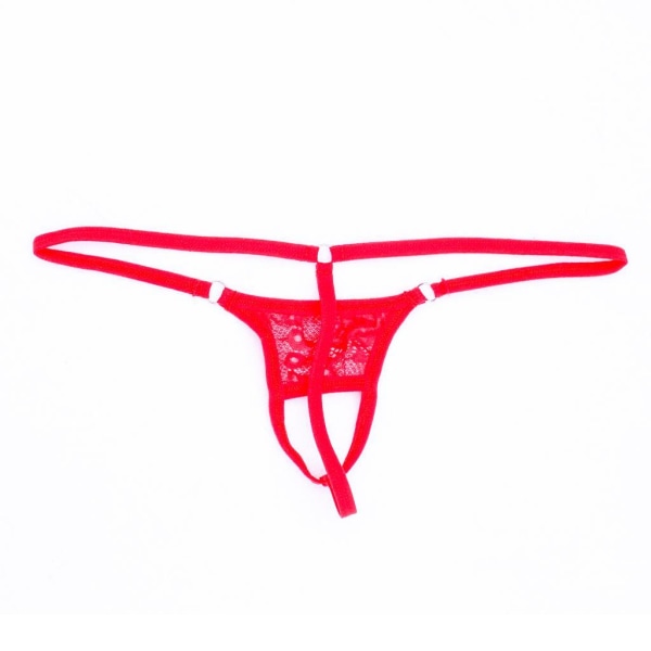 1/2/3/5 Herr med öppen front andas underkläder påse Brief String Red 1Set