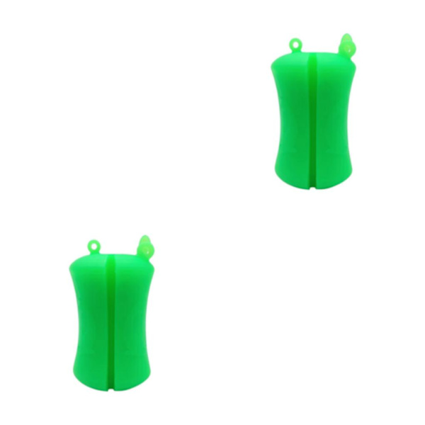 1/2/3/5 Bärbar fiskespö Fast boll Slitstark Slitstark Dark Green 6 x 3.8cm 2Set