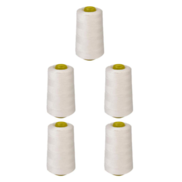 1/2/3/5 spole av polyester sytråd för symaskin 5Set