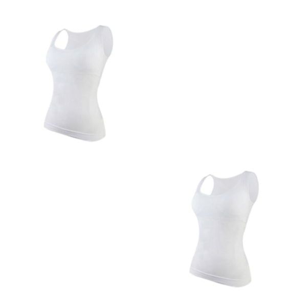 1/2/3 Damväst Fitness Bröststöd Toppar Andas White S 2PCS