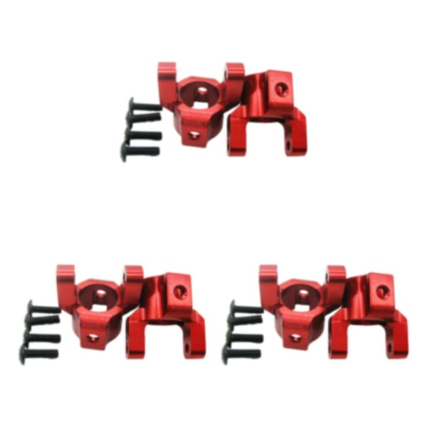 1/2/3/5 aluminium C-nav för AXIAL SCX10 högprecisionsaluminium red 3Set