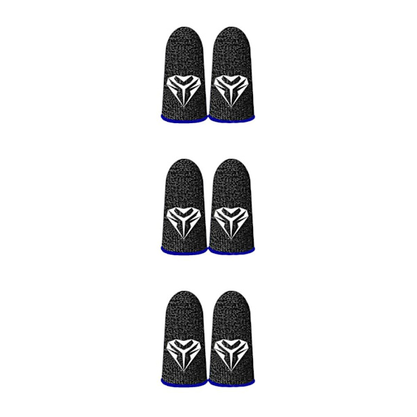 1/2/3/5 Telefon Mobilspel Finger Sleeve För Tummen Handskar Blue 45x25mm 3Set