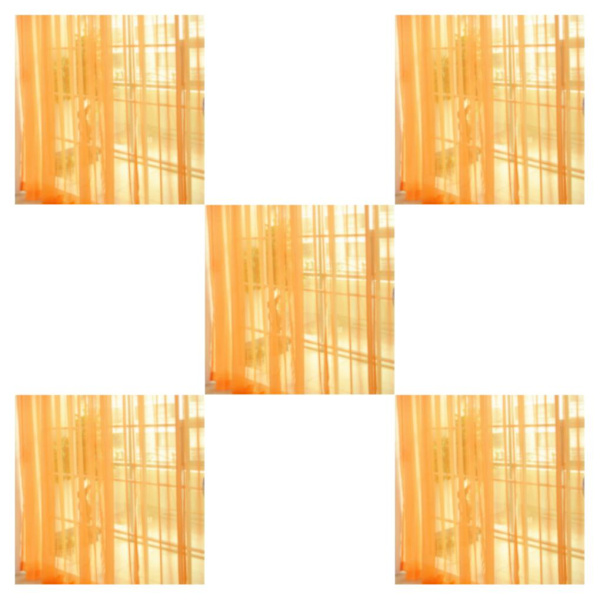 1/2/3/5 Ljusfiltrerande skirgardintransform för fönster orange 5Set
