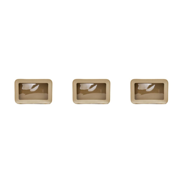 1/2/3 vattentät organizer för resor Kompakt Slitstark light gold 3PCS