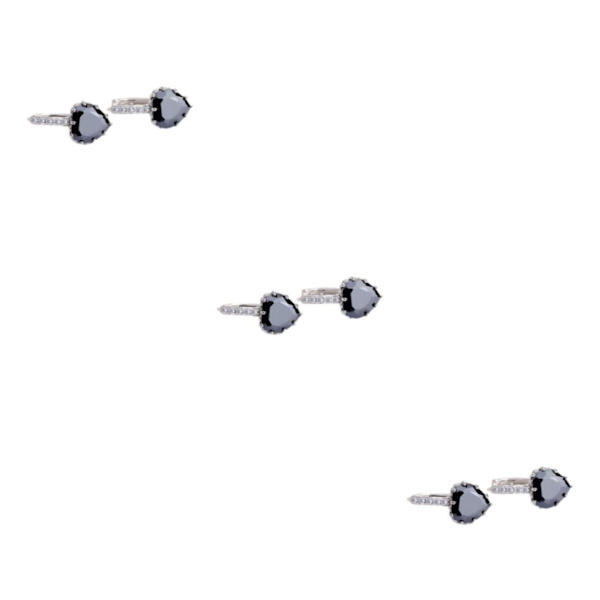 1/2/3/5 Lyx Hoop örhängen för kvinnor Hjärtformad strass style 11 3Set